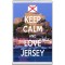 Keep Calm and Love Jersey - Jumbo Fridge Magnet