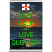 Keep Calm and Love Guernsey - Jumbo Fridge Magnet