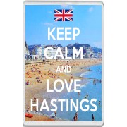 Keep Calm and Love Hastings - Jumbo Fridge Magnet