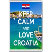 Keep Calm and Love Croatia - Jumbo Fridge Magnet