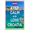 Keep Calm and Love Croatia - Jumbo Fridge Magnet