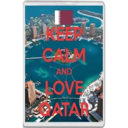 Keep Calm and Love Qatar - Jumbo Fridge Magnet