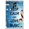 Keep Calm and Love Music - Jumbo Fridge Magnet