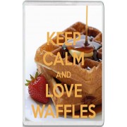 Keep Calm and Love Waffles - Jumbo Fridge Magnet