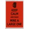 Keep Calm and Make Mine a Large One - Jumbo Fridge Magnet