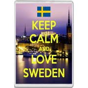 Keep Calm and Love Sweden - Jumbo Fridge Magnet