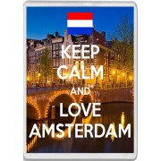Keep Calm and Love Amsterdam - Jumbo Fridge Magnet