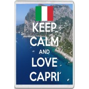 Keep Calm and Love Capri - Jumbo Fridge Magnet