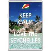 Keep Calm and Love the Seychelles - Jumbo Fridge Magnet