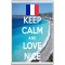 Keep Calm and Love Nice - Jumbo Fridge Magnet
