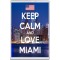 Keep Calm and Love Miami - Jumbo Fridge Magnet