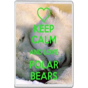 Keep Calm and Love Polar Bears - Jumbo Fridge Magnet