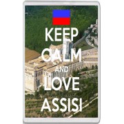 Keep Calm and Love Assisi - Jumbo Fridge Magnet