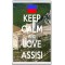 Keep Calm and Love Assisi - Jumbo Fridge Magnet