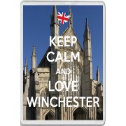 Keep Calm and Love Winchester - Jumbo Fridge Magnet