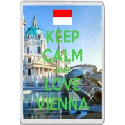 Keep Calm and Love Vienna - Jumbo Fridge Magnet