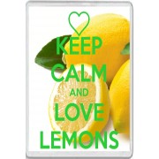 Keep Calm and Love Lemons - Jumbo Fridge Magnet