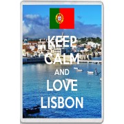 Keep Calm and Love Lisbon - Jumbo Fridge Magnet