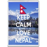 Keep Calm and Love Nepal - Jumbo Fridge Magnet