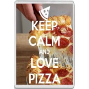 Keep Calm and Love Pizza - Jumbo Fridge Magnet