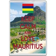 Keep Calm and Love Mauritius - Jumbo Fridge Magnet