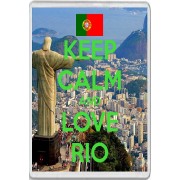 Keep Calm and Love Rio - Jumbo Fridge Magnet