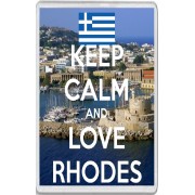 Keep Calm and Love Rhodes - Jumbo Fridge Magnet