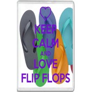Keep Calm and Love Flip Flops - Jumbo Fridge Magnet