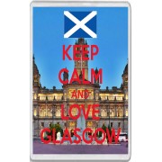Keep Calm and Love Glasgow - Jumbo Fridge Magnet