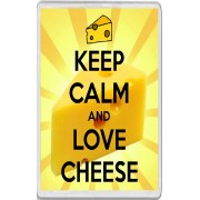 Keep Calm and Love Cheese - Jumbo Fridge Magnet