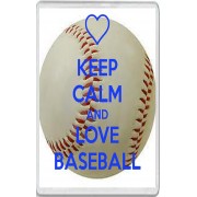 Keep Calm and Love Baseball - Jumbo Fridge Magnet