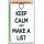 Keep Calm and Make a List - Jumbo Fridge Magnet