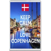 Keep Calm and Love Copenhagen - Jumbo Fridge Magnet