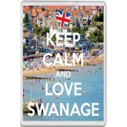 Keep Calm and Love Swanage - Jumbo Fridge Magnet