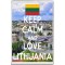 Keep Calm and Love Lithuania - Jumbo Fridge Magnet