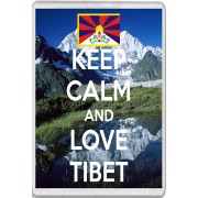 Keep Calm and Love Tibet - Jumbo Fridge Magnet