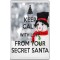 Keep Calm with Love from your Secret Santa - Jumbo Fridge Magnet