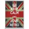 Keep Calm and Love Retro - Jumbo Fridge Magnet