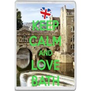Keep Calm and Love Bath - Jumbo Fridge Magnet