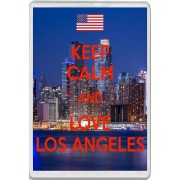 Keep Calm and Love Los Angeles - Jumbo Fridge Magnet