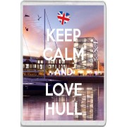 Keep Calm and Love Hull - Jumbo Fridge Magnet