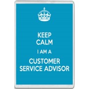 Keep Calm I am a Customer Service Advisor - Jumbo Fridge Magnet
