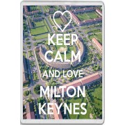 Keep Calm and Love Milton Keynes - Jumbo Fridge Magnet