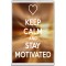 Keep Calm and Stay Motivated - Jumbo Fridge Magnet