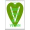 Keep Calm and be a Vegan - Jumbo Fridge Magnet
