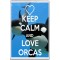 Keep Calm and Love Orcas - Jumbo Fridge Magnet