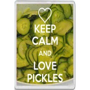 Keep Calm and Love Pickles - Jumbo Fridge Magnet
