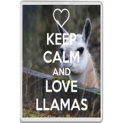 Keep Calm and Love Llamas - Jumbo Fridge Magnet