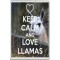 Keep Calm and Love Llamas - Jumbo Fridge Magnet