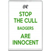 Stop the Cull Badgers are Innocent - Jumbo Fridge Magnet